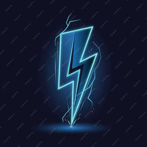 Lightning Bolt Logo Blue