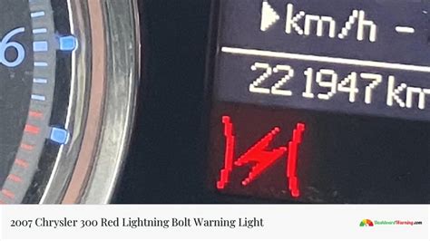 Lightning Bolt Warning Light Chrysler 300