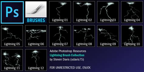 Lightning Brushes Photoshop Deviantart