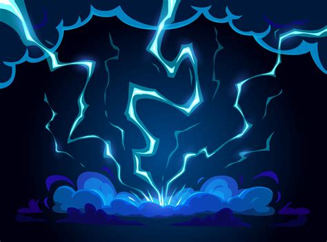Lightning Cartoon Background