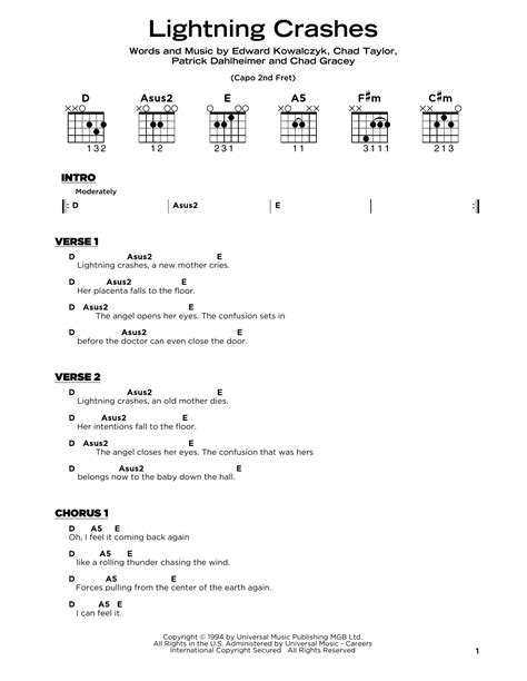 Lightning Crashes Strumming Pattern