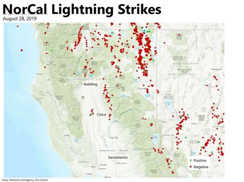 Lightning Map Sacramento