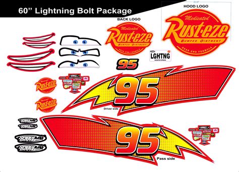 Lightning Mcqueen Decals