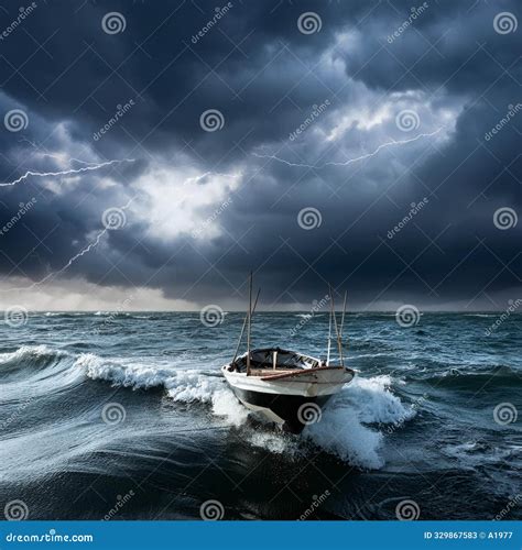 Lightning Strike Small Boat