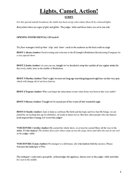 Discussion Lights Camel Action Script 2023