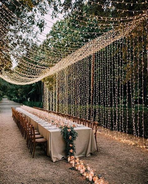 Lights Hanging Wedding