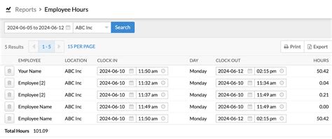 Lightspeed Employee Hours