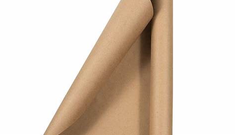 JAM Wrapping Paper, Brown Kraft All Occasion Gift Wrap, 37.5 sq. ft., 1