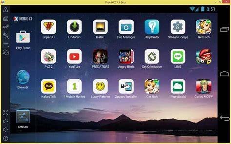 Emulator Android ringan untuk PC RAM 2GB