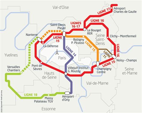 ligne 16 et 17 grand paris