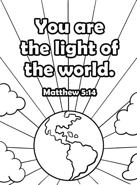 Ligth The World Printable