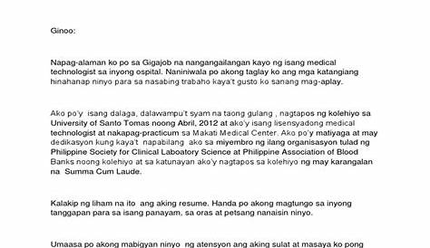 47+ Halimbawa Ng Liham Aplikasyon Sa Gif - Tagalog Quotes 2021