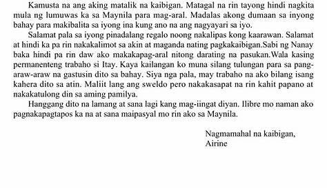 Liham Para Sa Mahal Kong Kaibigan