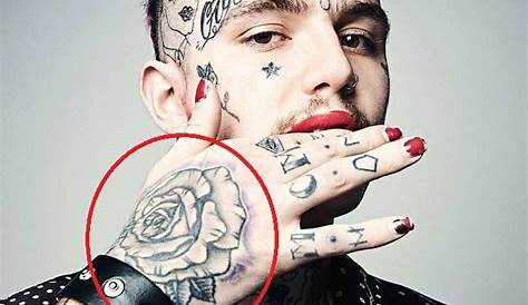 Lil Peep Hand Tattoo Rose s Popular Rapper His Most Painful s Meanings