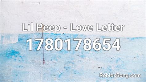 lil peep - no love Roblox ID - Roblox music codes