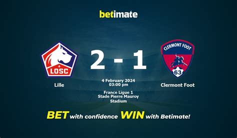 lille vs clermont foot prediction