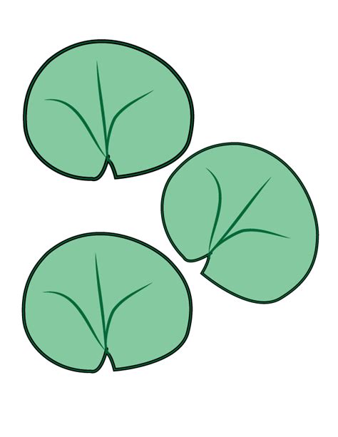 Printable Frog Lily Pad Template Arts and crafts Pinterest Frogs