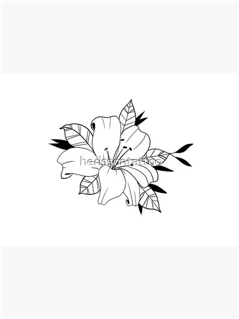 Lily Tattoo Stencil Printable
