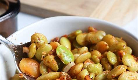 Lima Beans, Smoked Bacon and Farro; a warming dish for