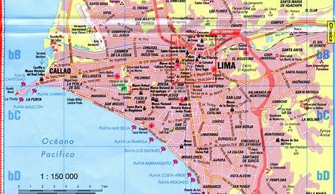 Lima Peru City Map Neighborhood