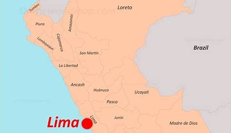 Lima Peru Map South America