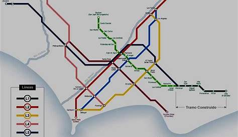 Metro map of Lima. Metro maps of Peru. —