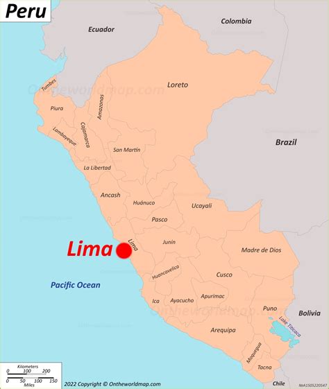 lima peru map world