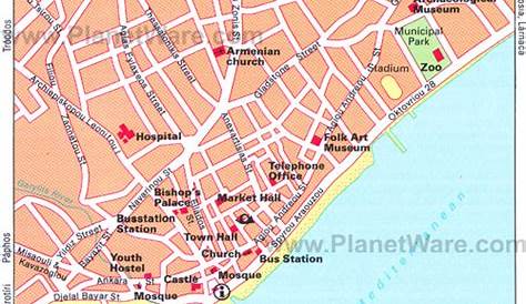 Limassol Old Town Map City And Tourism Board