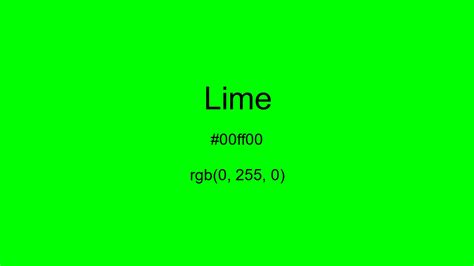 lime colour rgb code