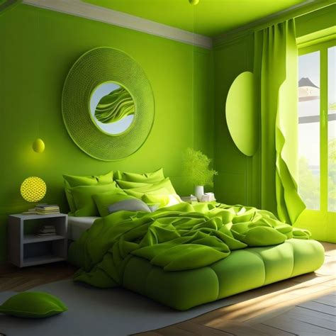 Lime Green Bedroom