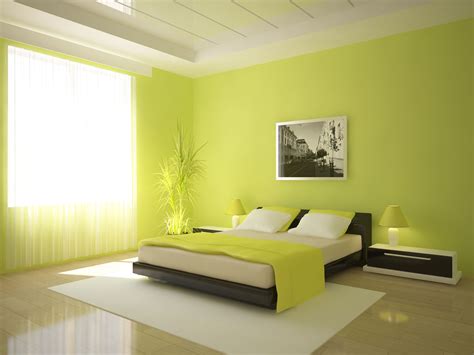 Lime Green Walls In Bedroom