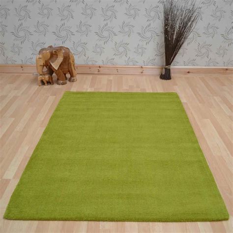 lime green wool area rug