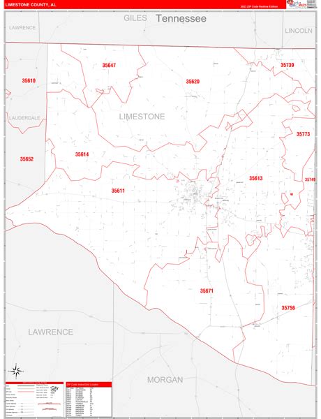 Limestone County Zip Code Map