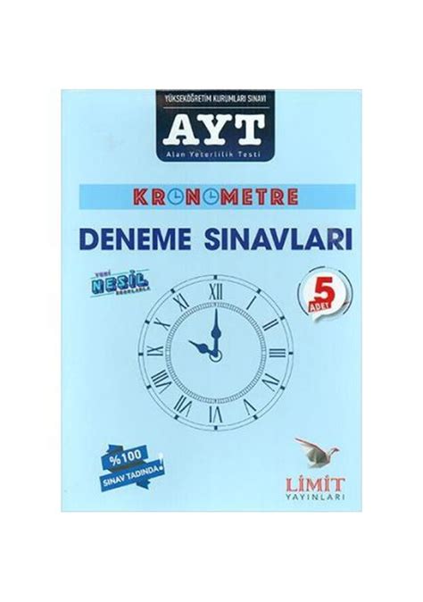 Limit AYT FKB Kronometre Soru Bankası 3+4 PDF İndir