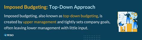 limitations of self-imposed budgeting include