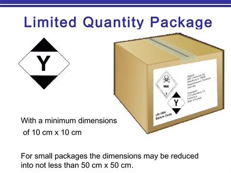 Limited Quantity Packaging Requirements