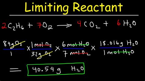 limiting and excess reactants example problems