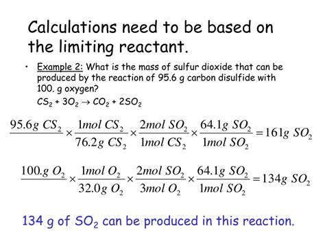 limiting and excess reactants examples with solutions pdf