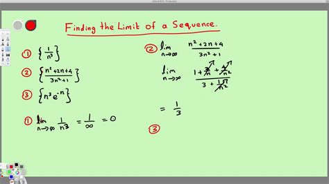 limits of a sequence