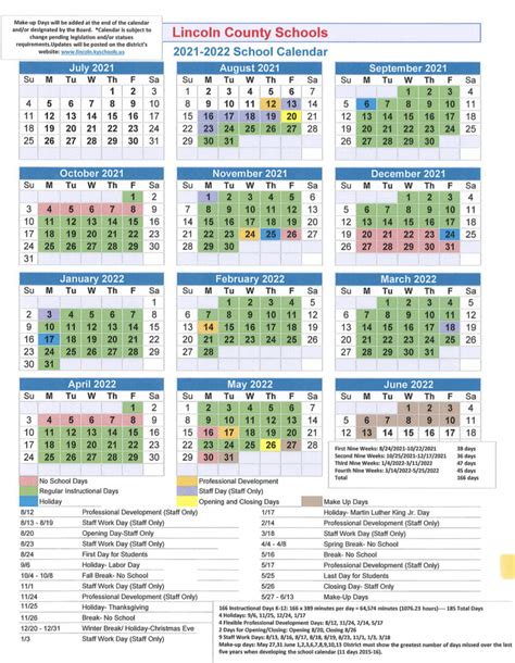 Lincoln County Schools Ky Calendar