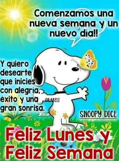 Feliz Lunes imágenes nuevas con Snoopy Frases