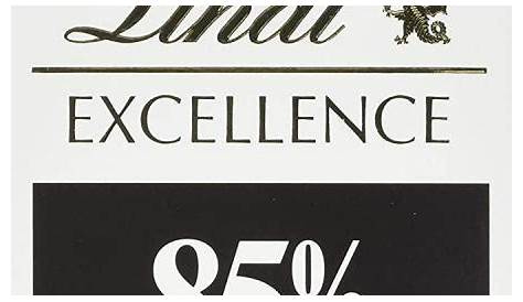Buy Lindt Excellence 85 Percent Dark Chocolate Bar, 100 g, Pack of 20