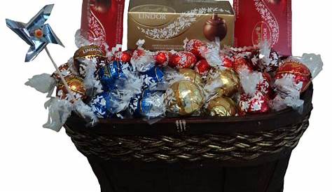I wouldn't mind this Lindt gift basket for Christmas/My birthday