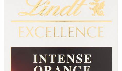 Calories in Lindt Excellence Dark Chocolate Orange Intense calcount