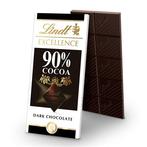 lindt excellence 90% cocoa dark chocolate bar