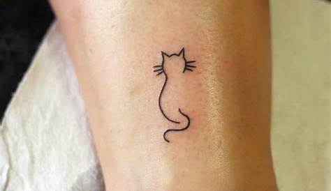 Line Art Simple Cat Tattoo s Designs, Ideas And Meaning s For You