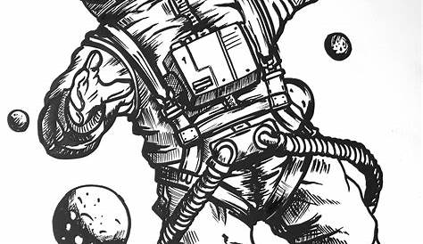 Astronautas dibujos, Dibujos, Dibujos de diseño de tatuajes