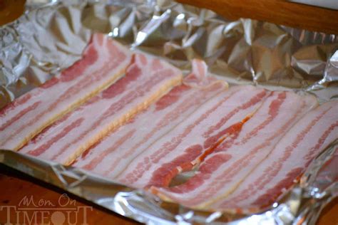 line a baking sheet for bacon