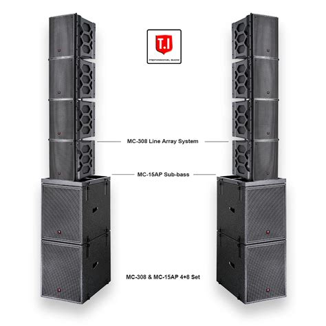 Line Array Speaker Column