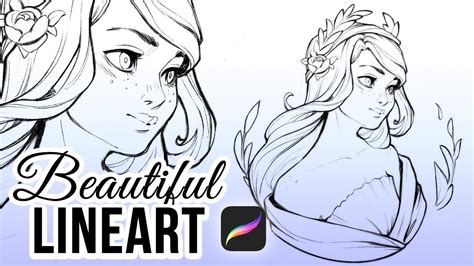 line art tutorial procreate